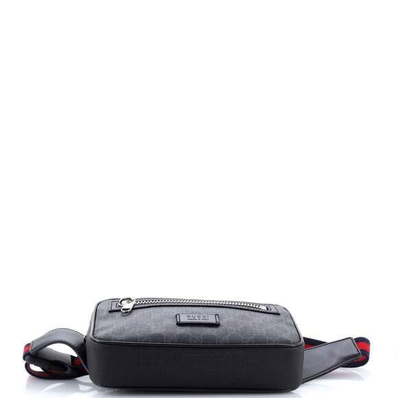 Gucci Soft Zip Belt Bag Gg Coated #197800G10B - Picture 4 of 6